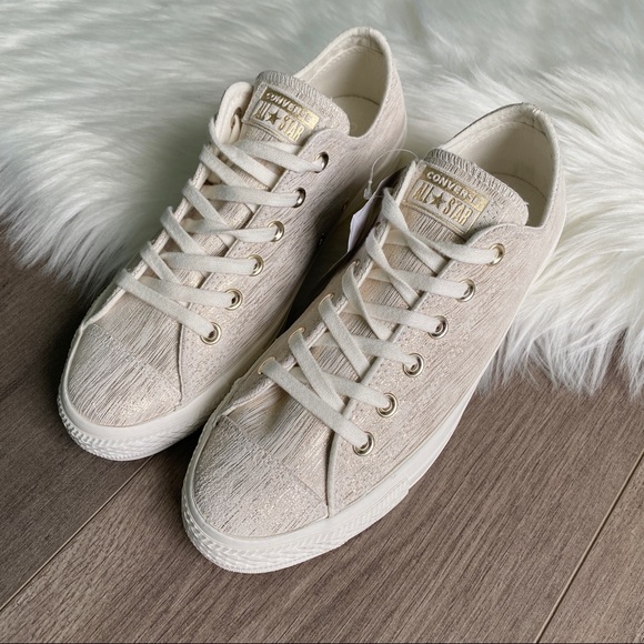 NWT Converse Ctas Presious Metal Suede Lo - Picture 3 of 8